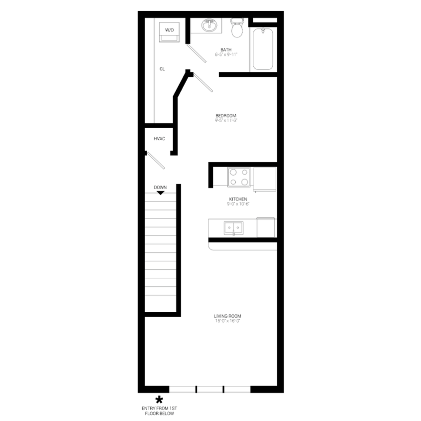 Floor Plan - Grand Overlook Studio