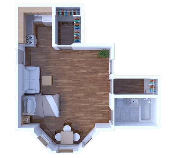 Floor Plan - Studio Floor Plan S27 670 2F