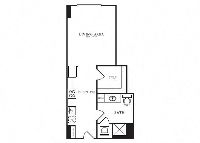 Floor Plan - Studio-A1B