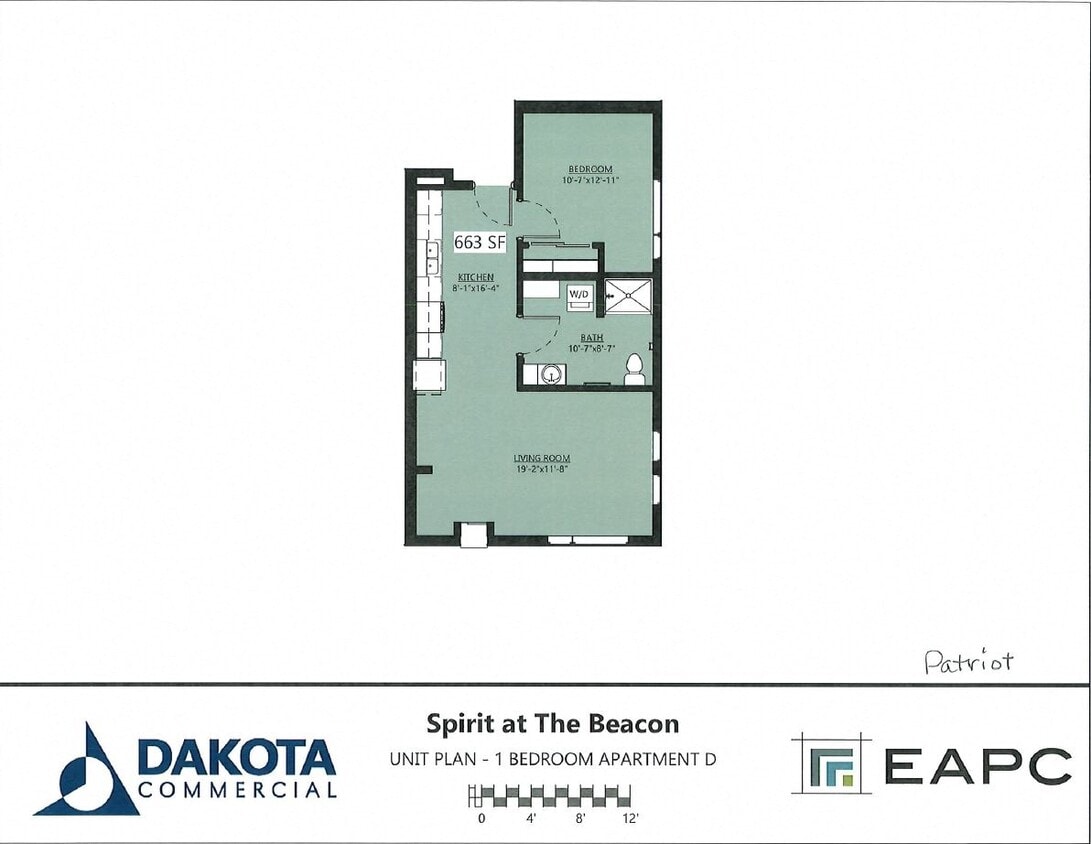 Floor Plan - Patriot 1B/1B