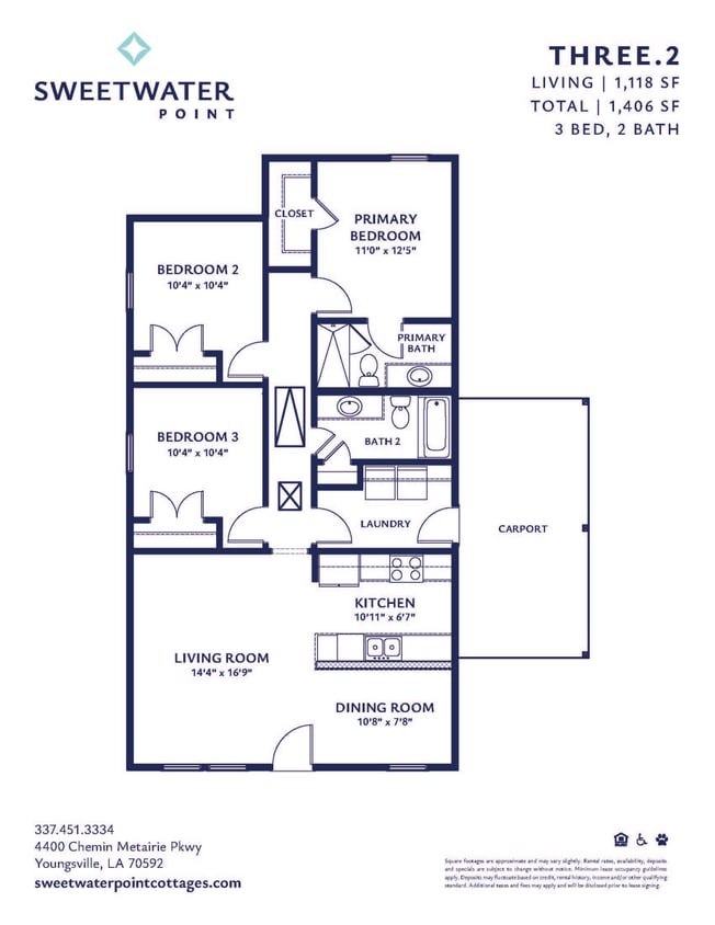 3 Bedroom Cottage alt - 3 br/2ba