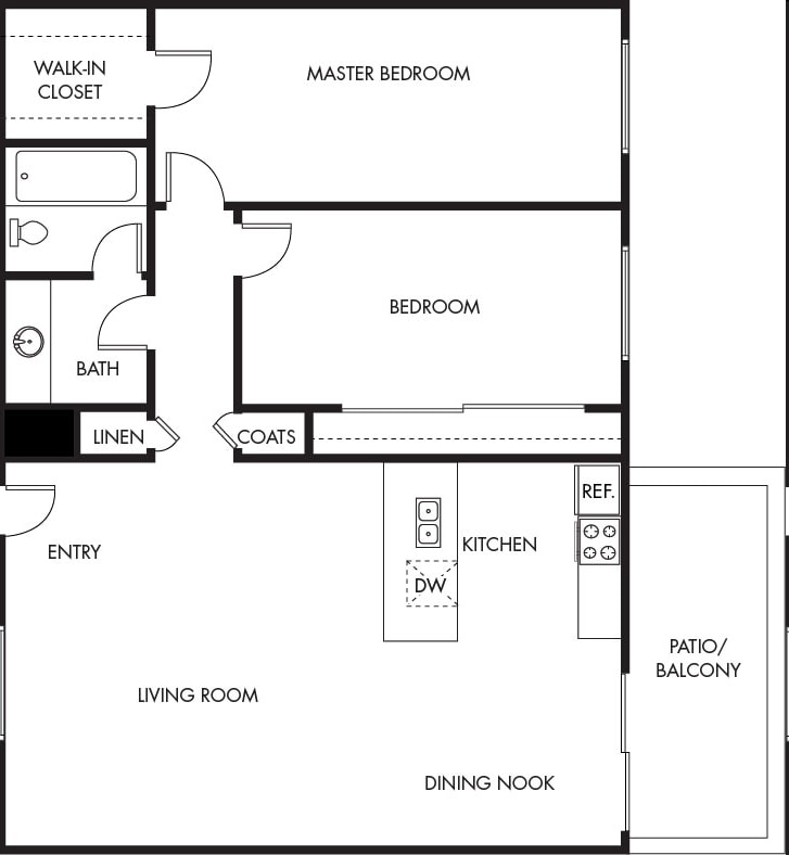 2BR/1BA - 2x1 downstairs renovated
