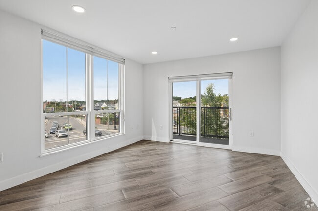 2BR, 2BA - 1,114SF - Living Room - 231 Washington Residences