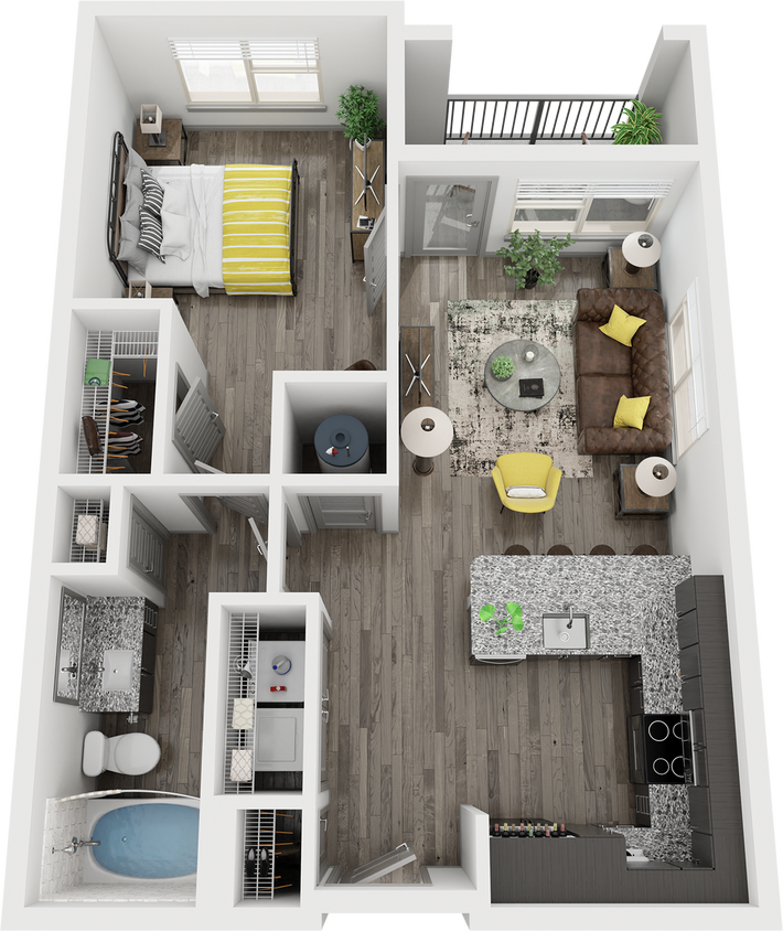 Cue Galatyn Station - A1D Floor Plan - A1D