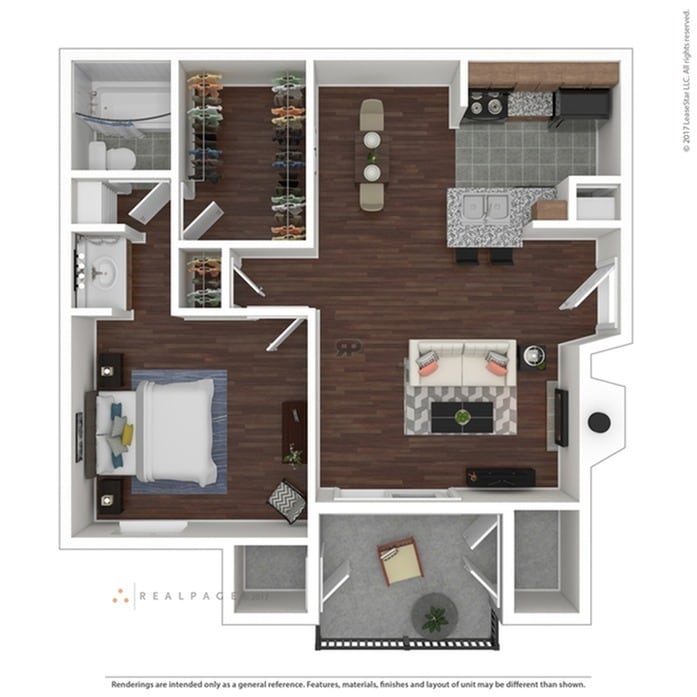 1 Bedroom | 1 Bath | 648 sqft - A3