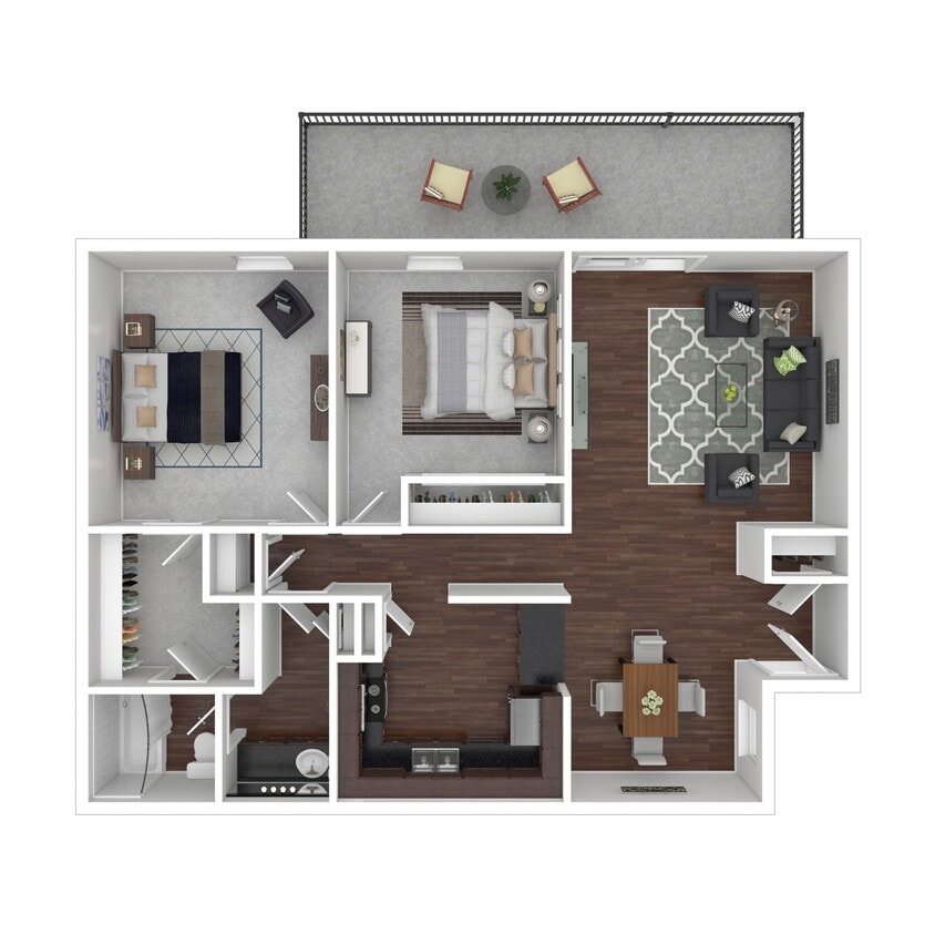 Floor Plan - 2x1