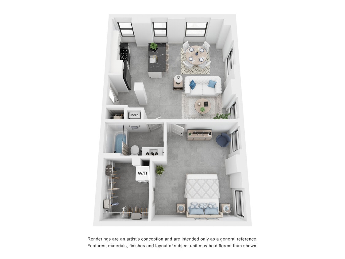 Fitzgerald - 1 Bed, 1 Bath, 821 sq. ft. - Fitzgerald