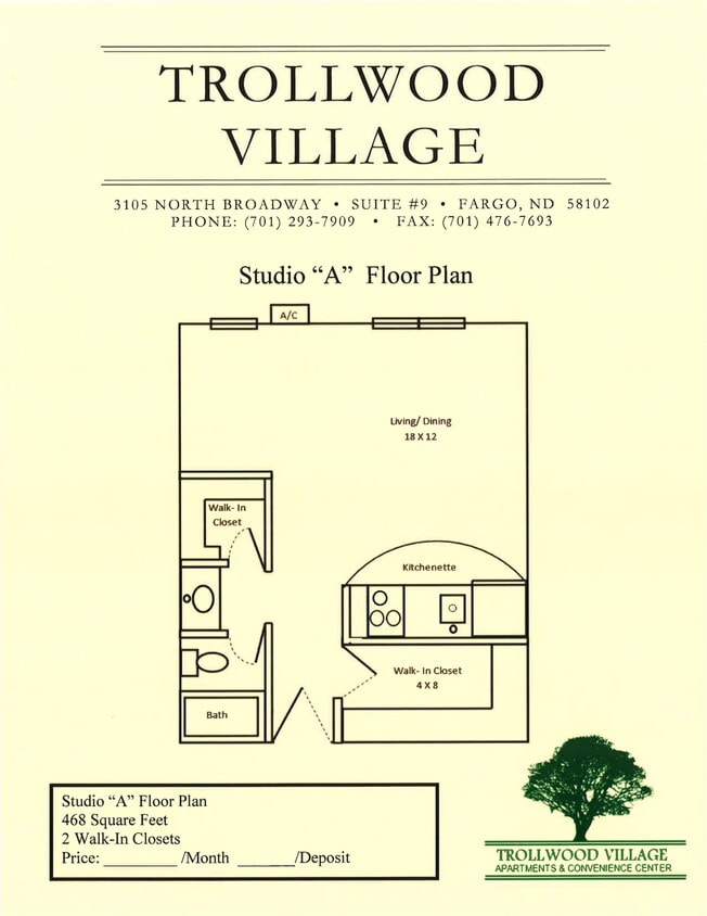 Floor Plan - Studio