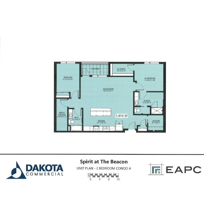 Floor Plan - 2B/2B Condo A