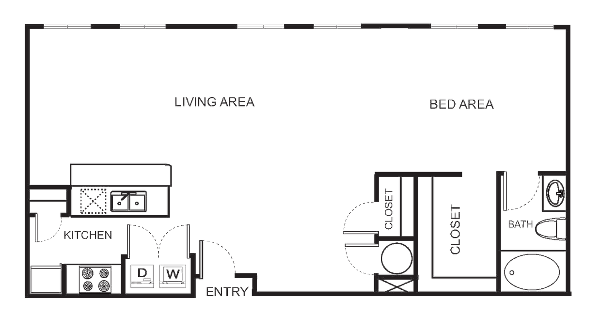 Floor Plan - Indi 2-DE Studio