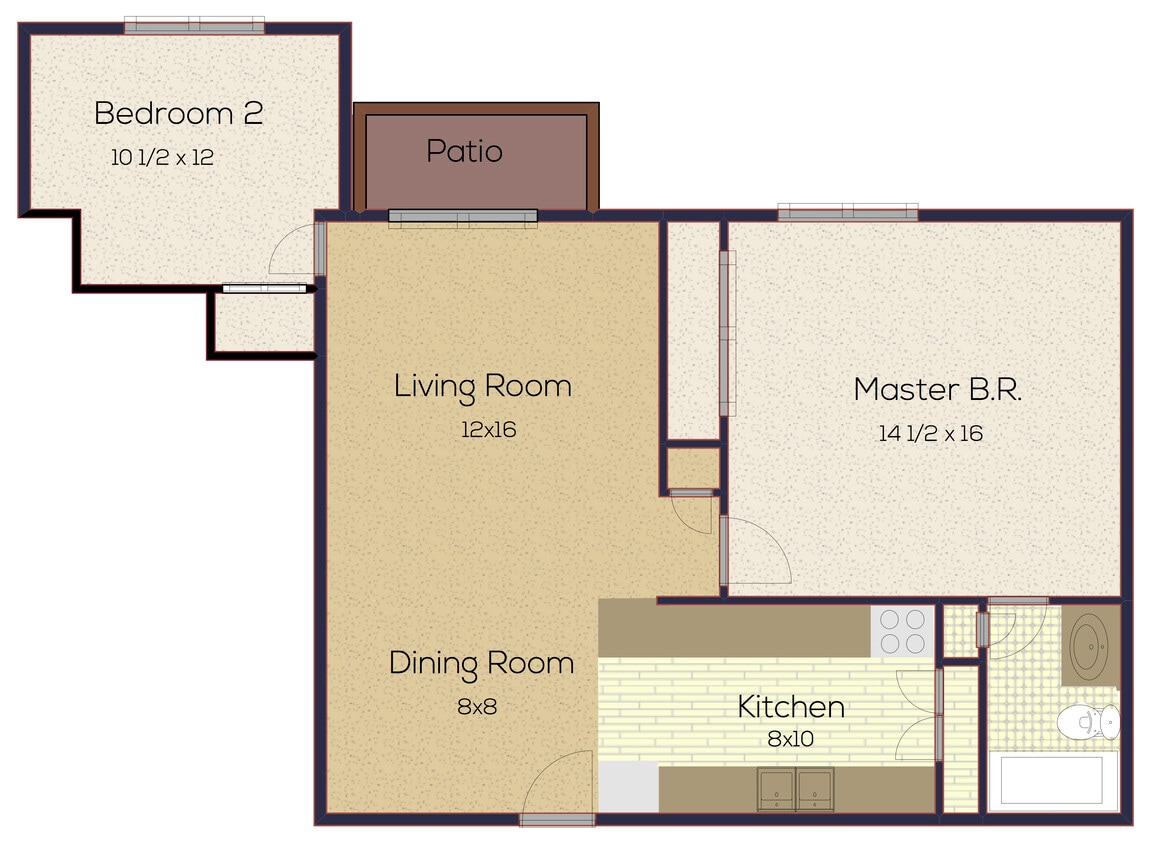 Unit N - 9012n-3_n-32Bedroom1Bath_720