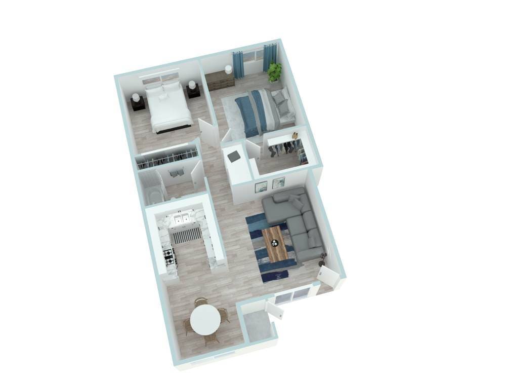 Floor Plan - 2x1A