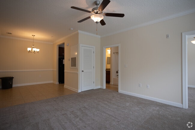 1BR,1BA -841SF - Living Room - Seasons at Poplar Tent