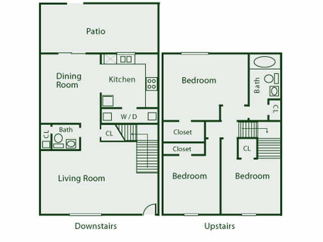 3BR/1.5BA - 3 Bed, 1.5 Bath