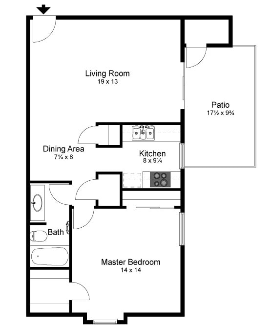 Floor Plan - 1B