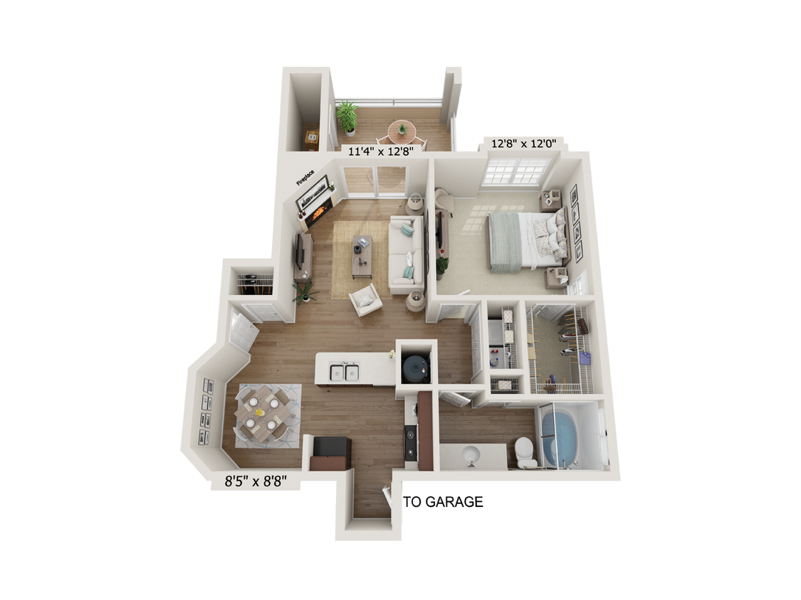Floor Plan - A1R - 1x1