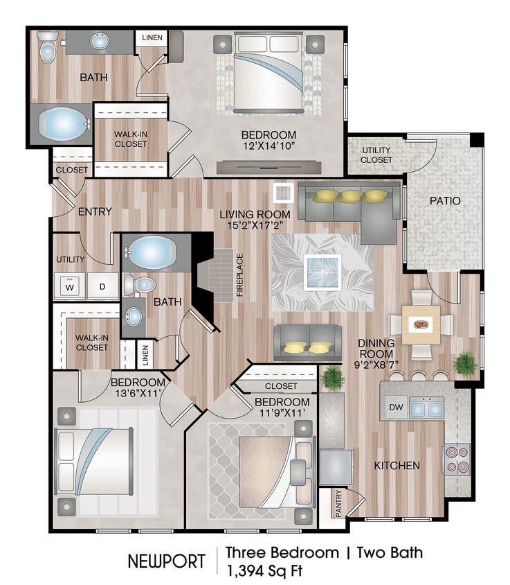 1394 Square Feet - Newport