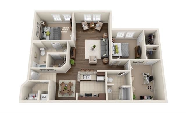 Floor Plan - Den Solarium