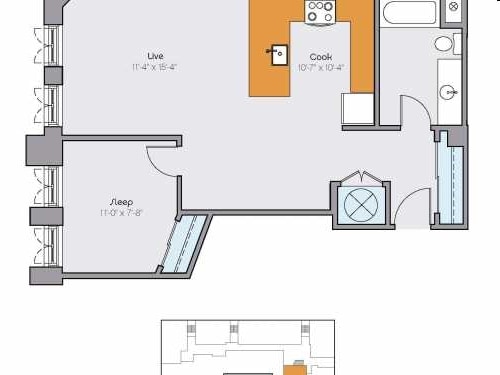 1BR/1BA - cly1b01