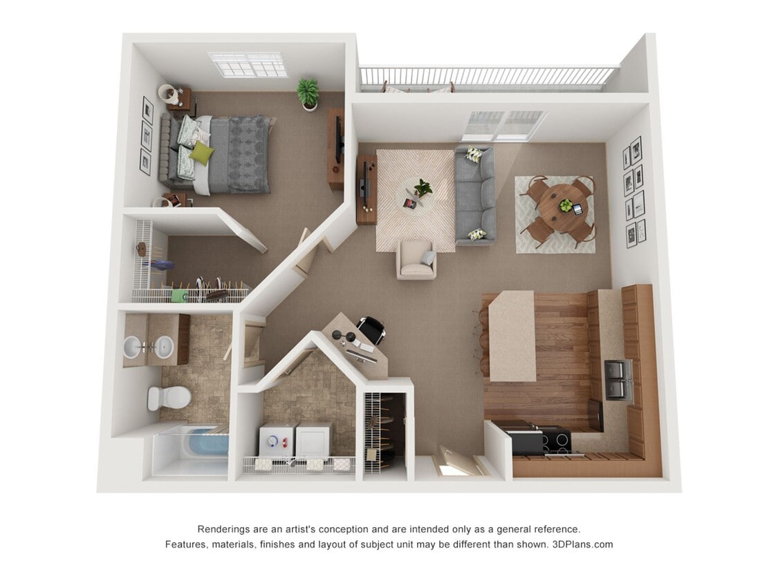 Floor Plan - 4685 - 1 Bedroom 