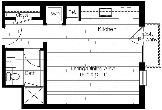 Floor Plan - Studio-S1