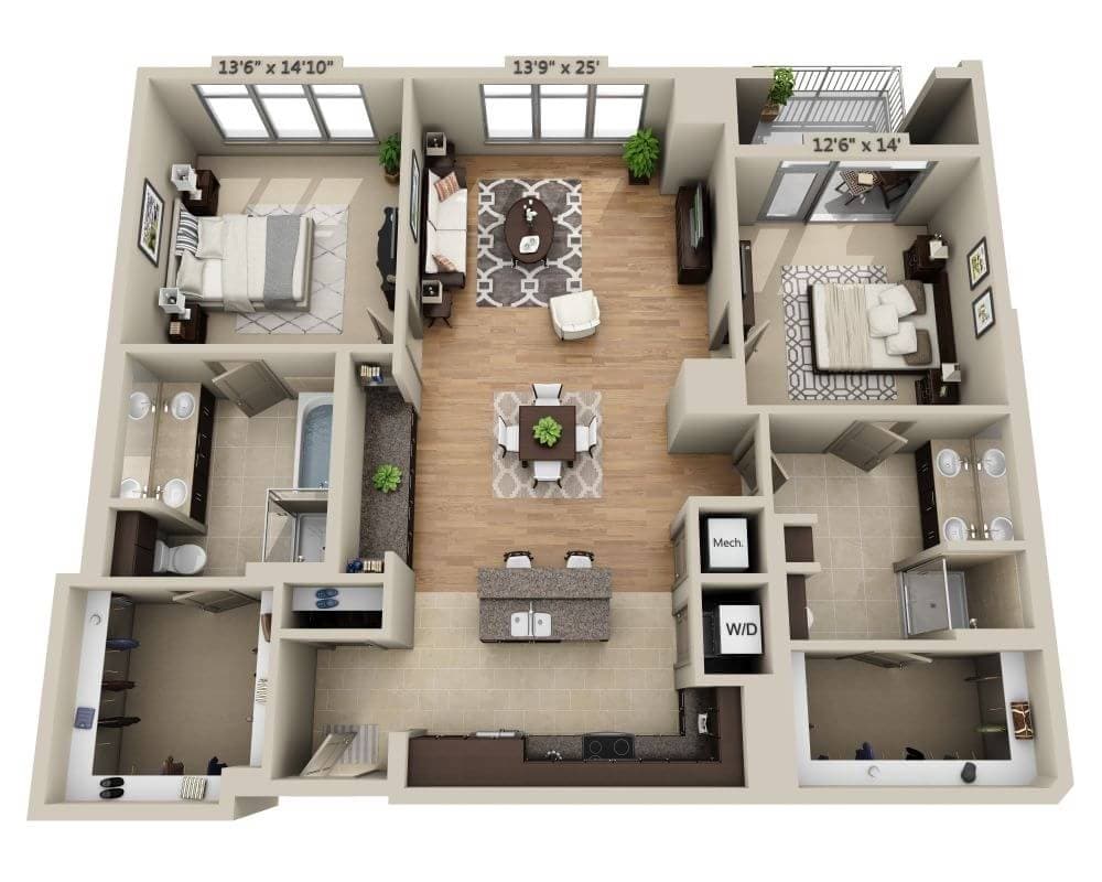 Plan R (B2C) - Floorplan R