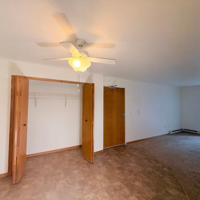 Lower Unit - Large storage closet located in the main living area for added convenience. - The Terrace at Cedar Glen: Fully Equipped 1–2 BR | 1 Bath | Cross Plains, WI Apartments for Rent ...