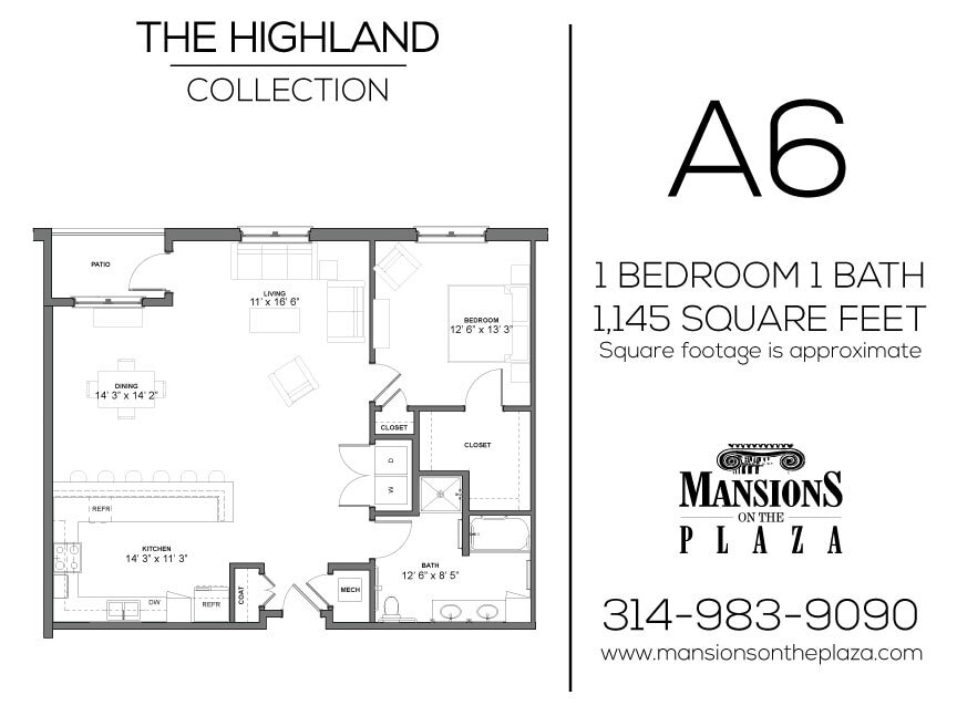 Floor Plan - Highland - A6(ADA)