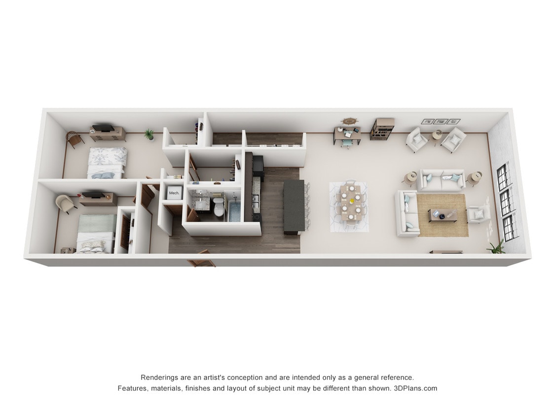 Floor Plan - Two Bedroom