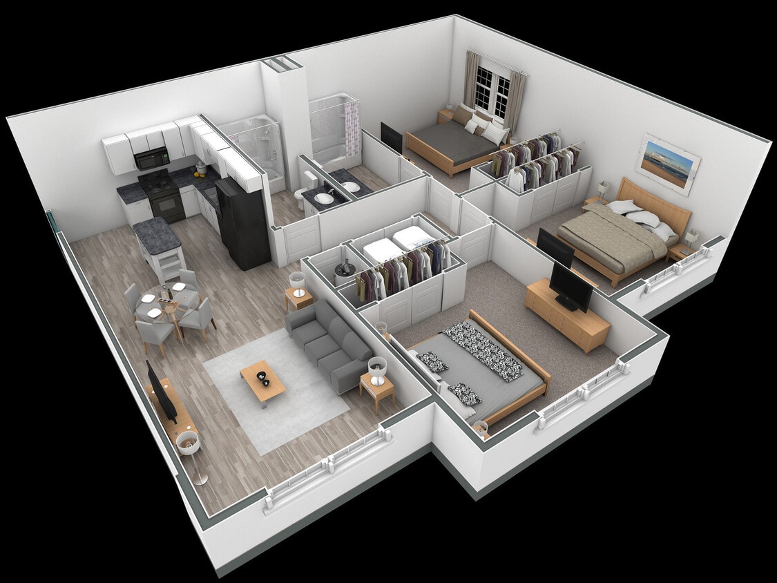 Floor Plan - 3-2 BR Horizon Overlook