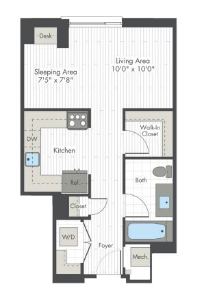 Floor Plan - Studio-A