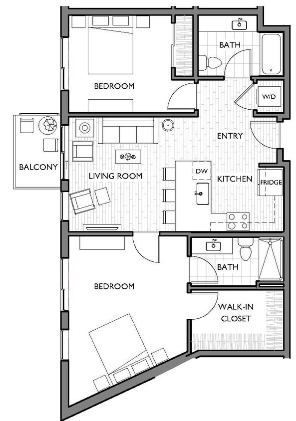 Floor Plan - 2x2 N