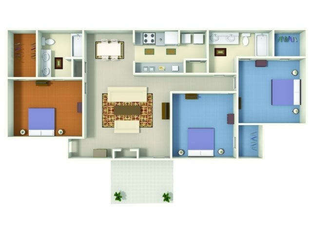 The Murray (C1) - C1 Murray - 3 Bedroom, 2 Bathroom