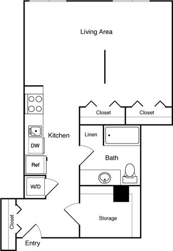 Floor Plan - Studio 418 NW