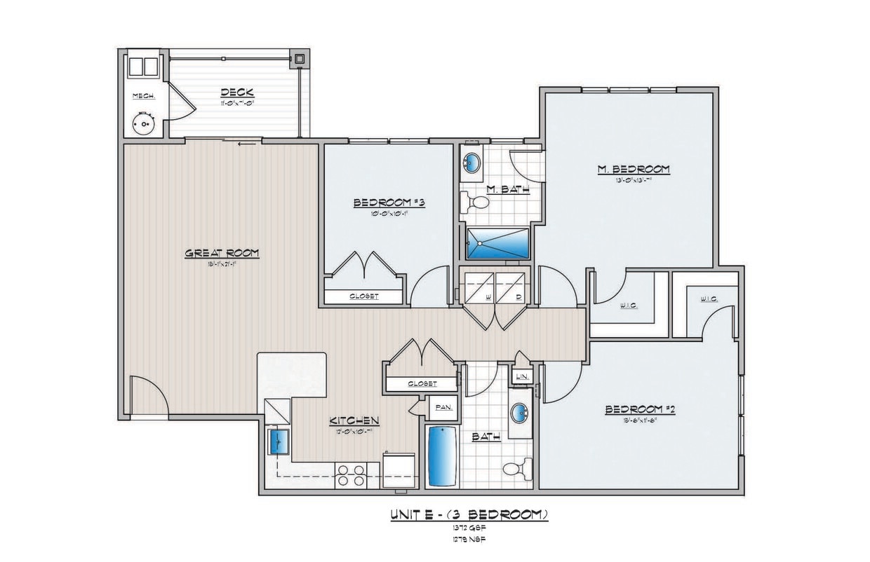 Floor Plan - 3 Bed 2 Bath