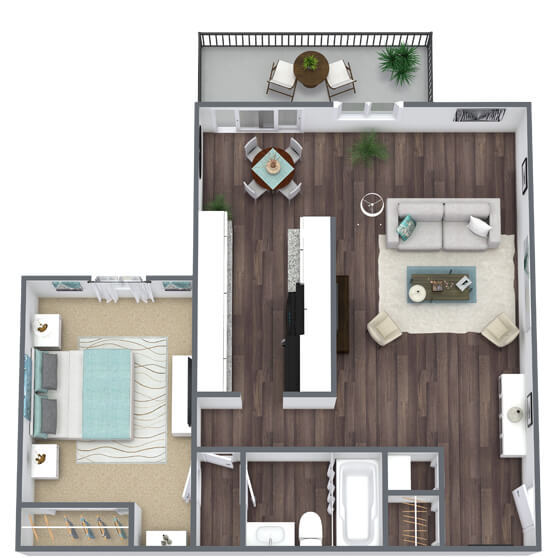 Floor Plan - 1B