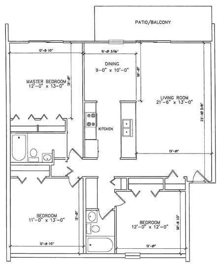 3BR/2BA - 3 Bed 2 Bath
