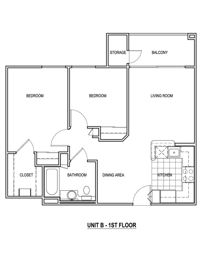 Floor Plan - 2 Bedroom