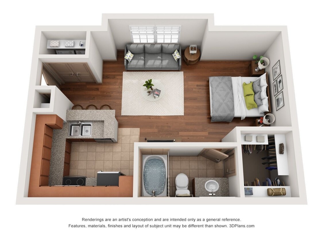 Montage at Cinco Ranch - The Lenox - 1 Beds - 1 Baths - 516 Sq. ft. - The Lenox