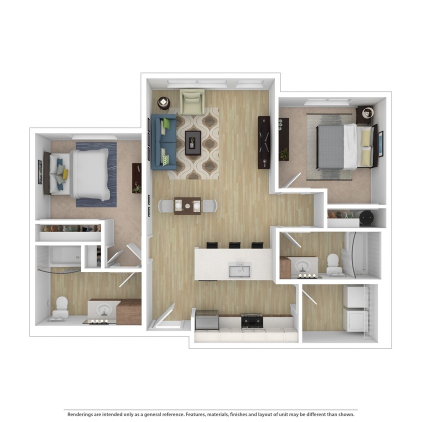 Floor Plan - 2B 2B Plan B