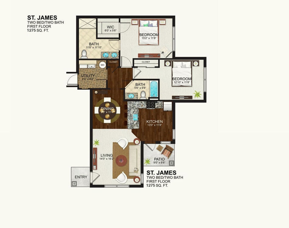 Floor Plan - St. James