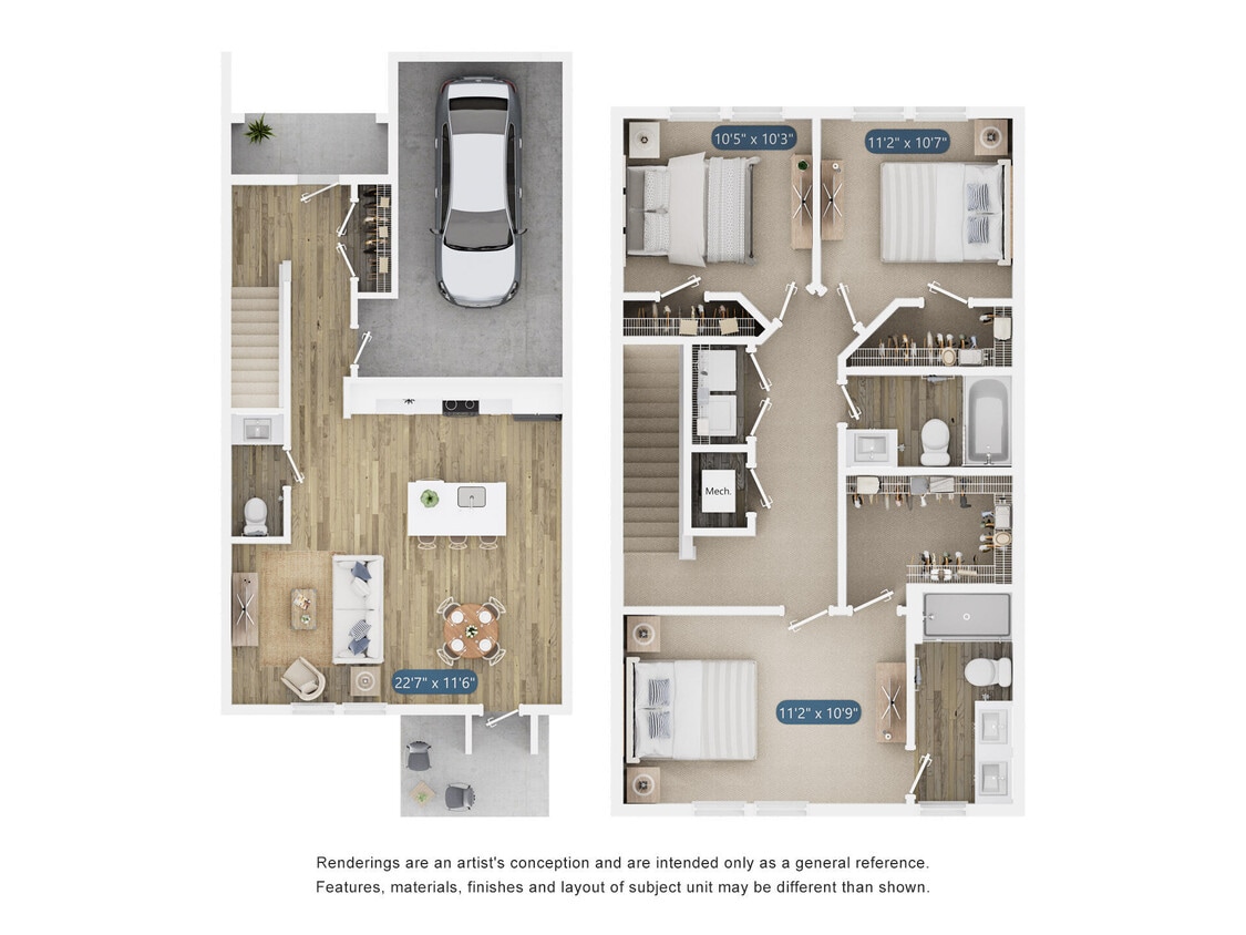 Floor Plan - Townhome F
