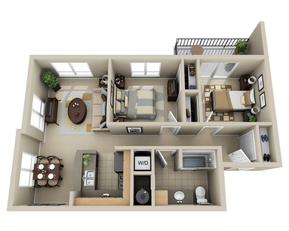 Floor Plan - Plan B1B
