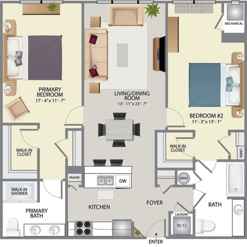 Floor Plan - 2M-X