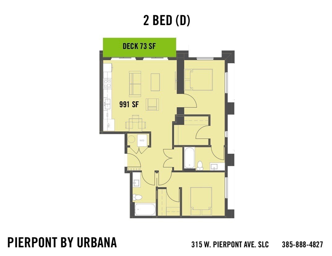 Floor Plan - 2 BED (D)