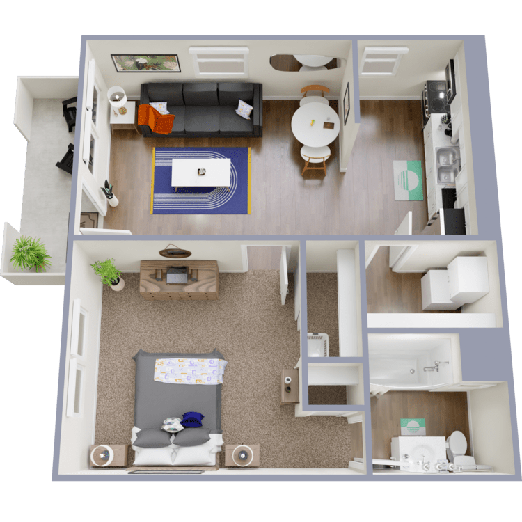 Floor Plan - Julep Flats-A1