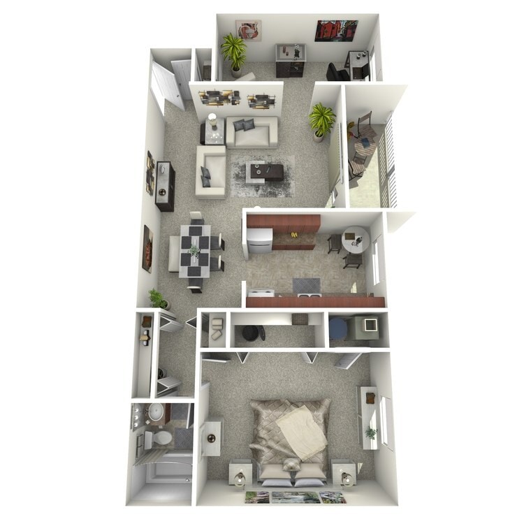 Overhead_541874.jpg - 1 Bedroom with Den