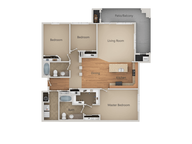 Floor Plan - 3x2
