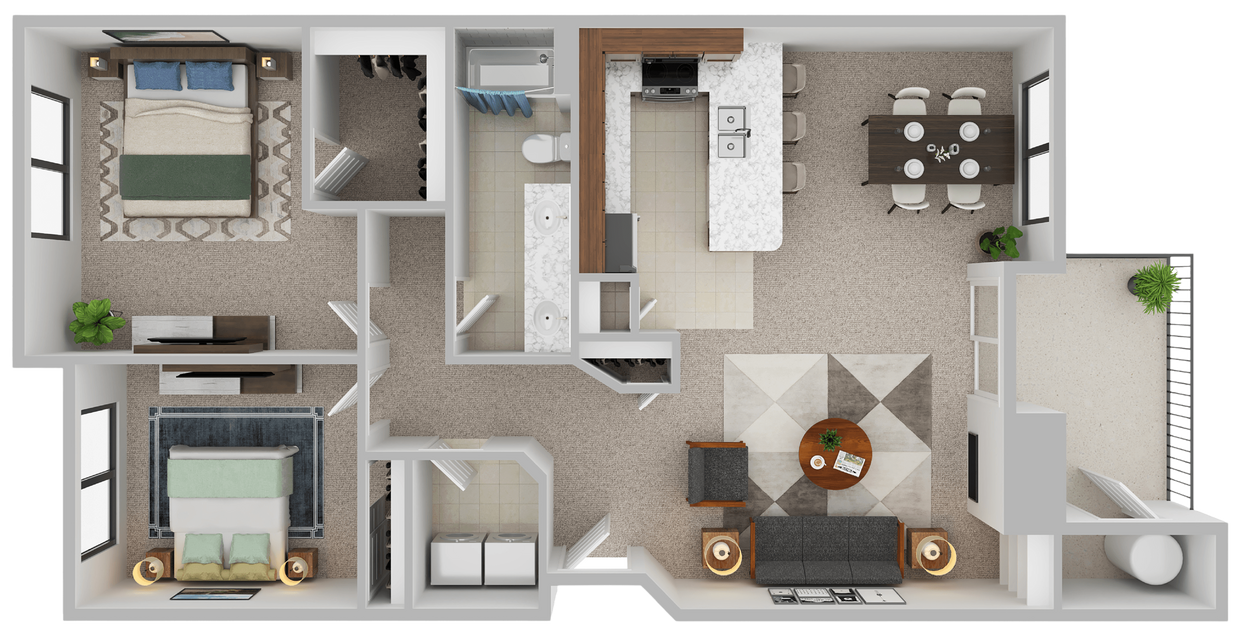 Floor Plan - Horizon - 2x1