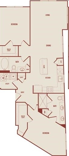 C4 - Two Bedroom/Two Bathroom
